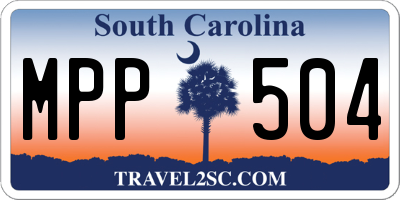 SC license plate MPP504