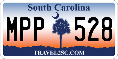 SC license plate MPP528