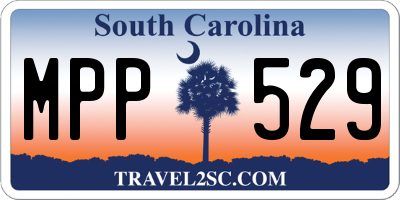 SC license plate MPP529