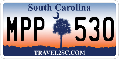 SC license plate MPP530
