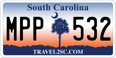 SC license plate MPP532