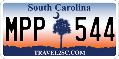 SC license plate MPP544
