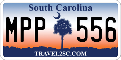SC license plate MPP556