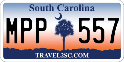 SC license plate MPP557