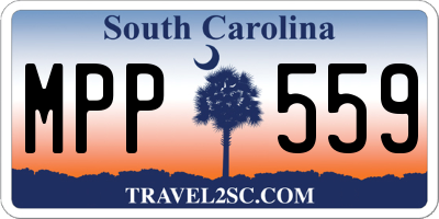 SC license plate MPP559