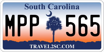 SC license plate MPP565