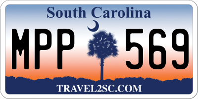 SC license plate MPP569