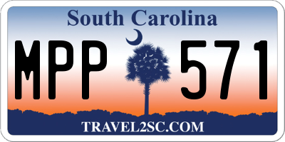 SC license plate MPP571