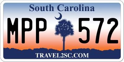 SC license plate MPP572