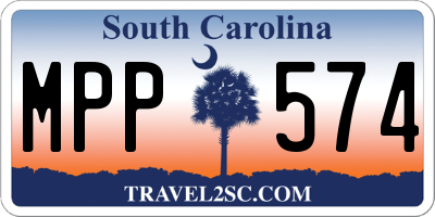 SC license plate MPP574