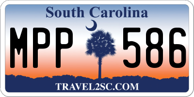 SC license plate MPP586