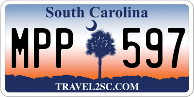SC license plate MPP597