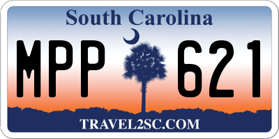 SC license plate MPP621