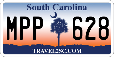 SC license plate MPP628