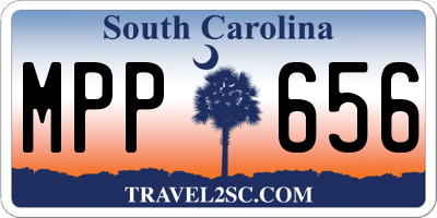 SC license plate MPP656