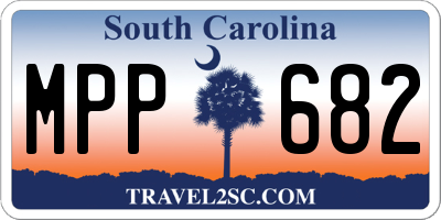 SC license plate MPP682