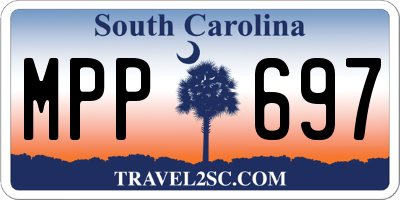 SC license plate MPP697