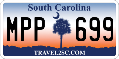 SC license plate MPP699