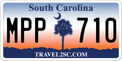 SC license plate MPP710