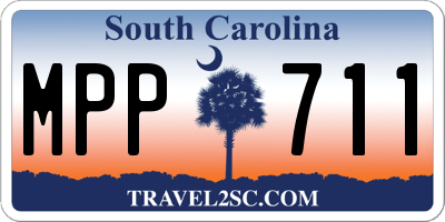 SC license plate MPP711