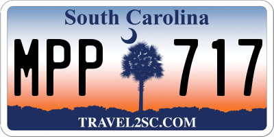 SC license plate MPP717