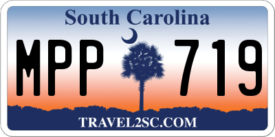 SC license plate MPP719