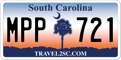 SC license plate MPP721