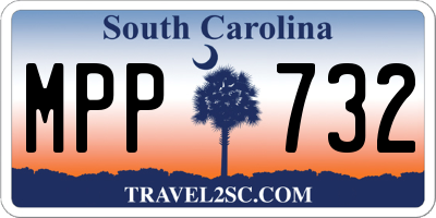 SC license plate MPP732