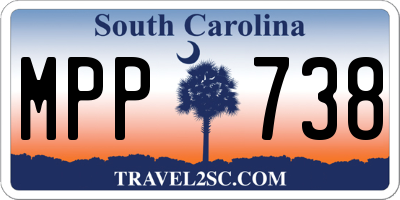 SC license plate MPP738