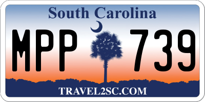 SC license plate MPP739