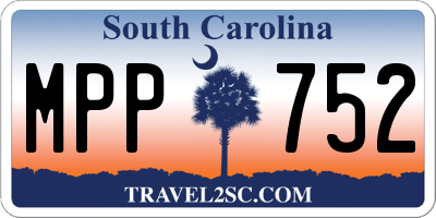 SC license plate MPP752