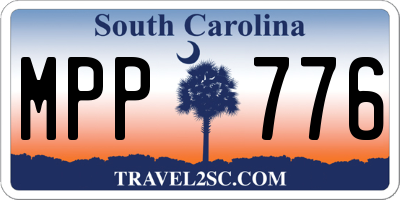 SC license plate MPP776