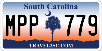 SC license plate MPP779