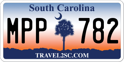 SC license plate MPP782
