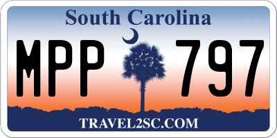 SC license plate MPP797