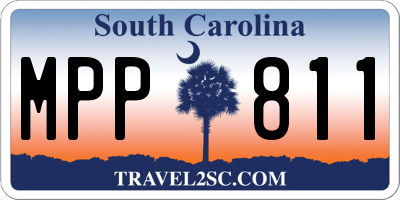 SC license plate MPP811