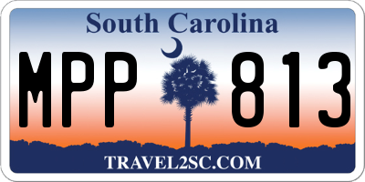 SC license plate MPP813