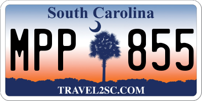 SC license plate MPP855