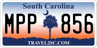SC license plate MPP856
