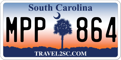 SC license plate MPP864