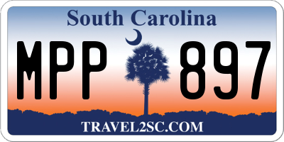 SC license plate MPP897