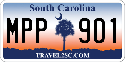 SC license plate MPP901