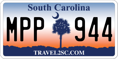 SC license plate MPP944