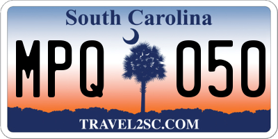SC license plate MPQ050
