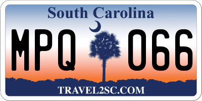 SC license plate MPQ066