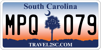 SC license plate MPQ079