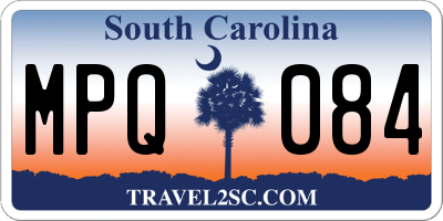 SC license plate MPQ084