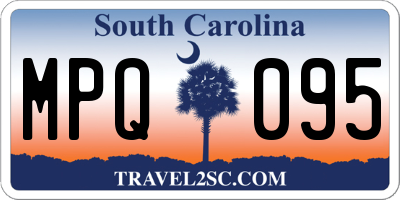 SC license plate MPQ095
