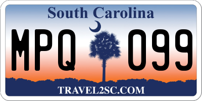SC license plate MPQ099