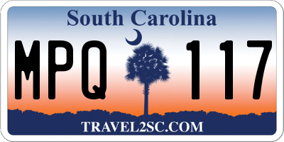 SC license plate MPQ117
